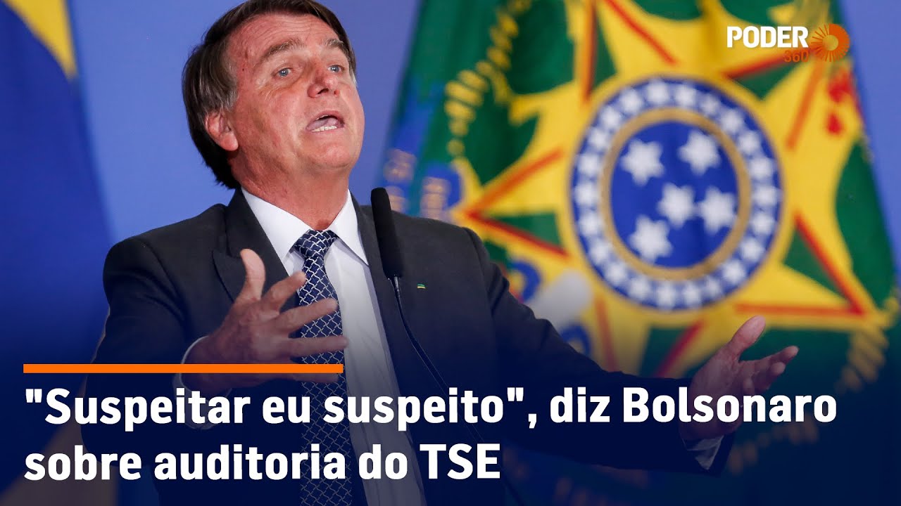 “Suspeitar eu suspeito”, diz Bolsonaro sobre auditoria do TSE
