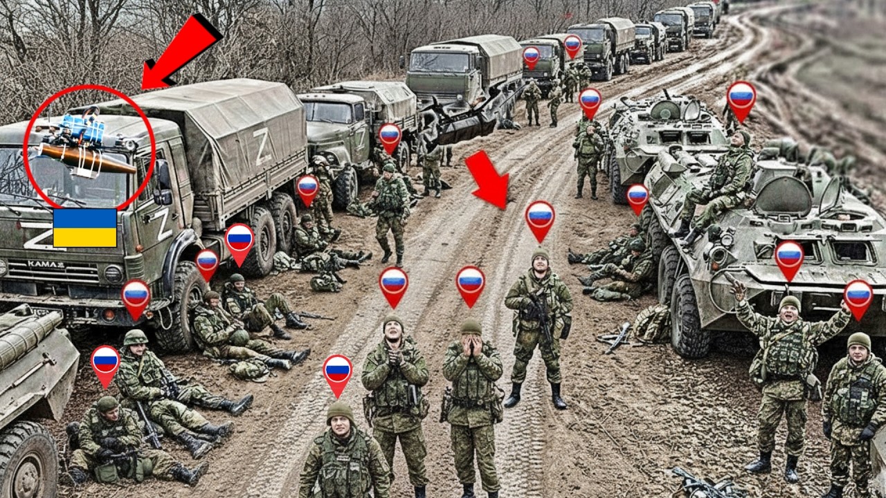 Swarm of Ukrainian Drones Detected a Large Convoy Near Pokrovsk - Then THIS Happened...
