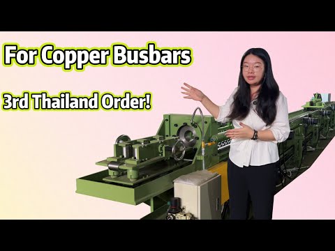 Double-Chain Drawing Machine for Copper Busbars & Flat Bars!