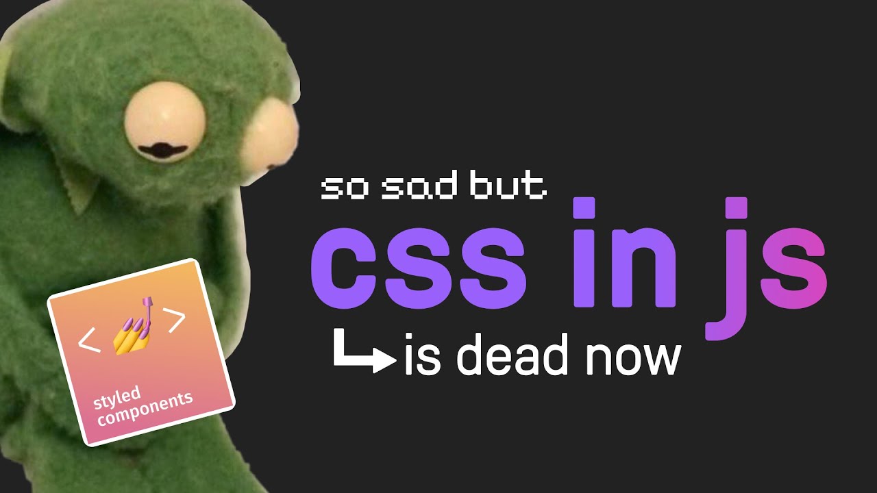 💅 вот почему css in js умер