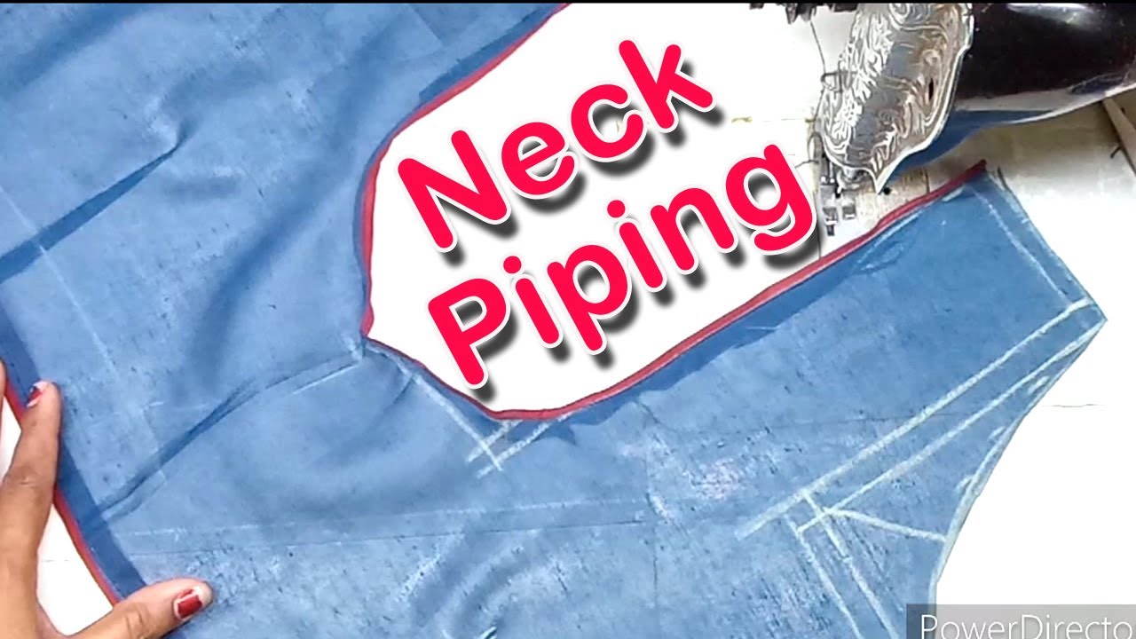 Neck Piping Without cord, Piping with Single Foot, నెక్ పైపింగ్ చాల