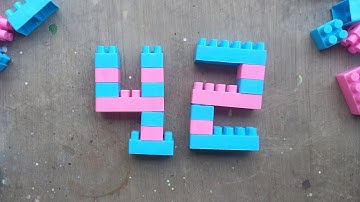 Satisfying diy Number Forty two / ASMR Building blocks lego