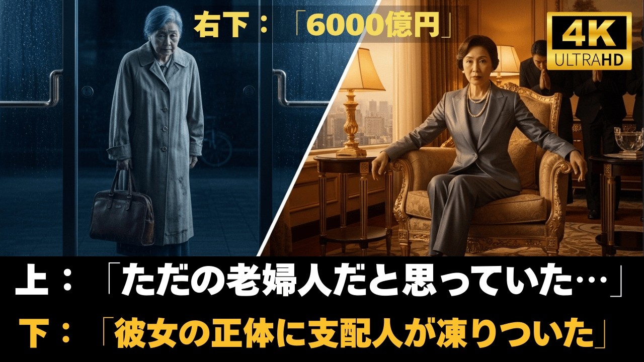 【衝撃】雨宿りを断られた老婦人…翌日6000億円を動かす女帝だと判明し支配人が顔面蒼白に