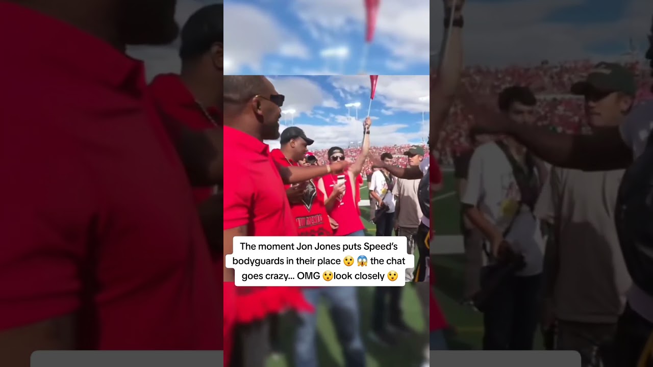 Jon Jones puts speeds bodyguards in their place 