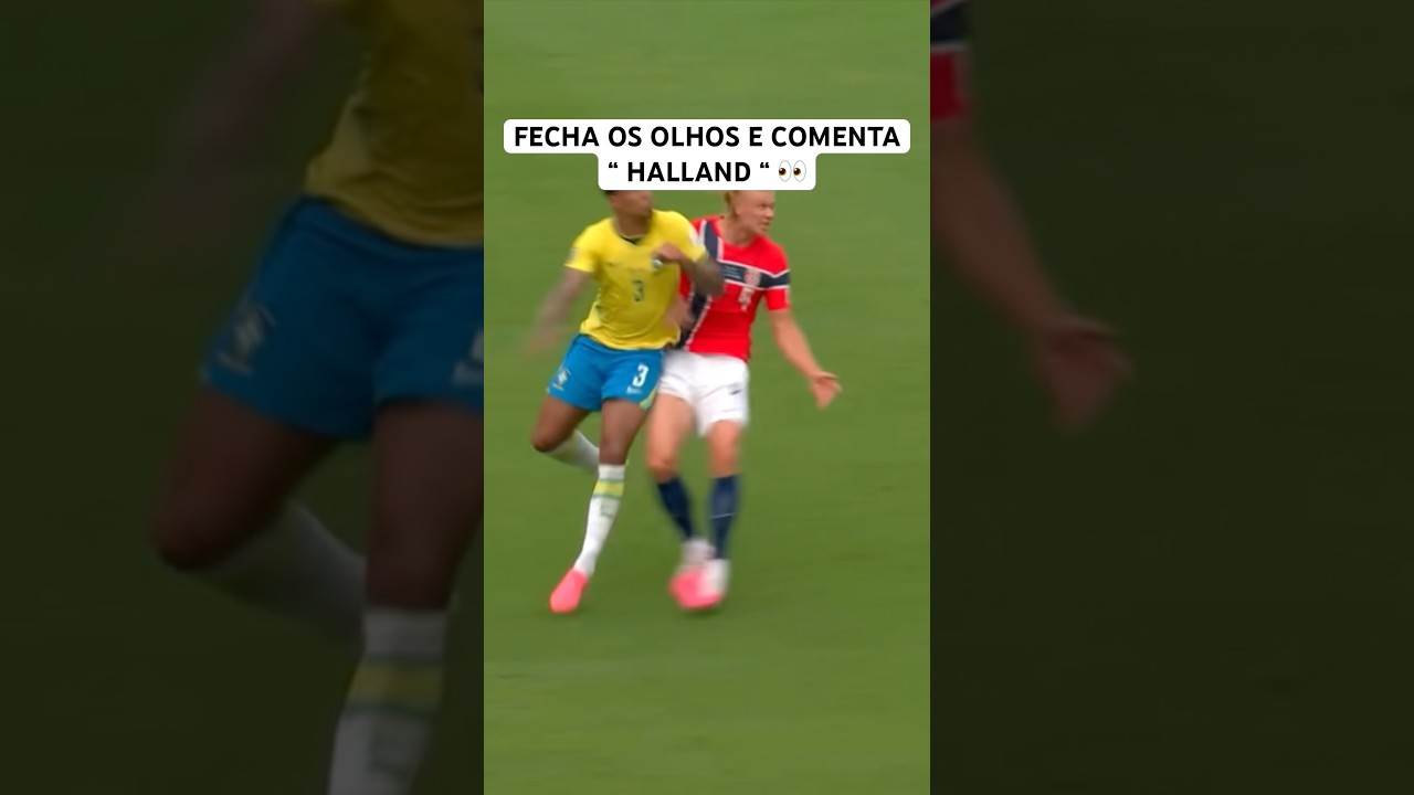 QUEM CONSEGUE ESCREVER “ HALLAND “ ?! #shorts #futebol #viral