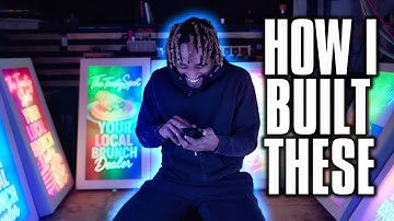 DIY LED Lightboxes, Custom Wallpaper & Liquor Shelf — Full Build Breakdown