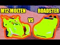 Can M12 MOLTEN BEAT the ROADSTER??? | Roblox Jailbreak