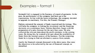 Here i have explained the points regarding solving a case study of
financial management. two formats i.e. formal written forma...