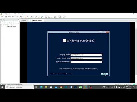 Installation of windows server 2012 R2 on a #Vmware step by step Guide