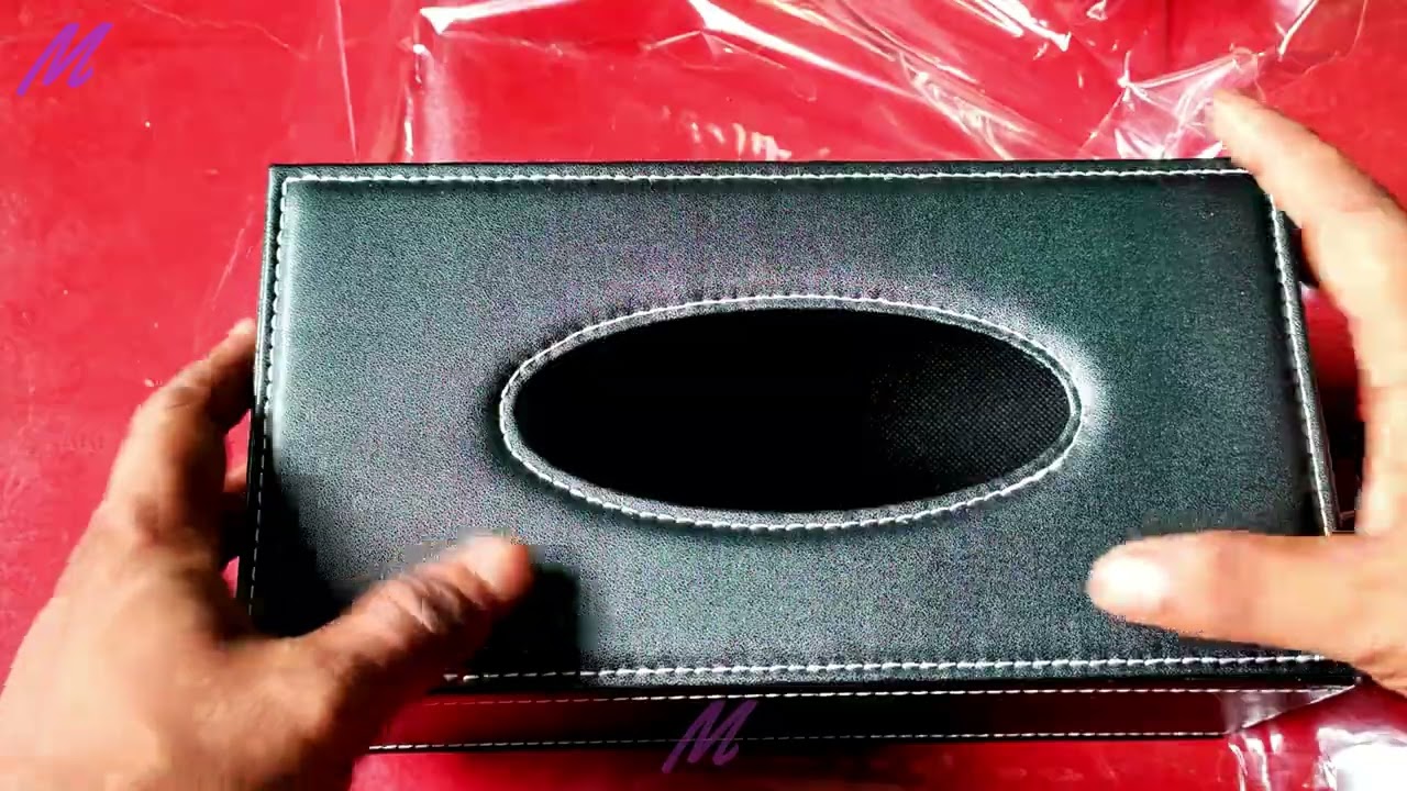 Tissue Box Holder with Magnetic Bottom for Home-Office-Car