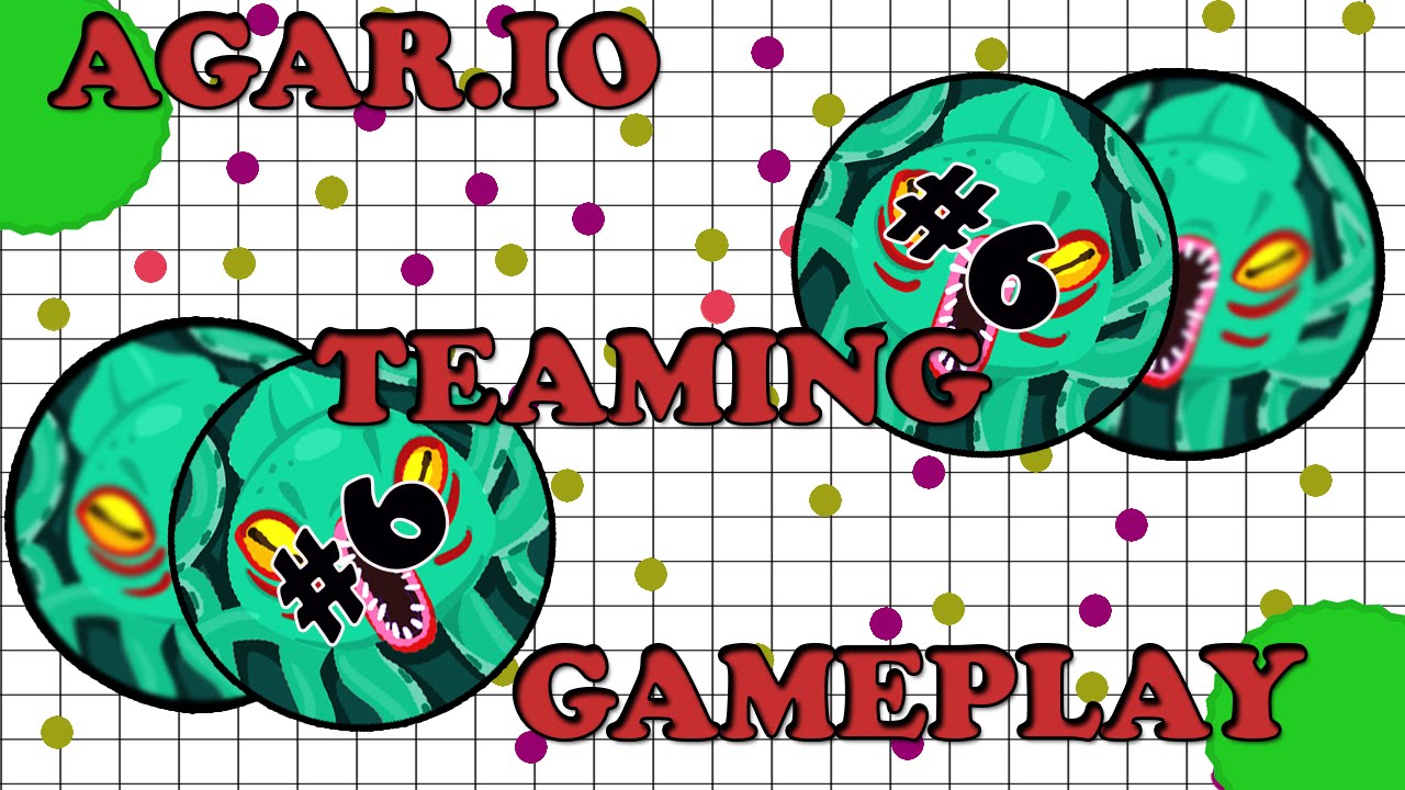 AGAR IO TEAMING GAMEPLAY 6 TRICKSPLITS YouTube