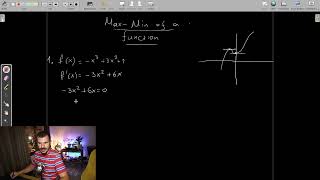 Min and Max of a function. IB Math AI/AA HL DP.