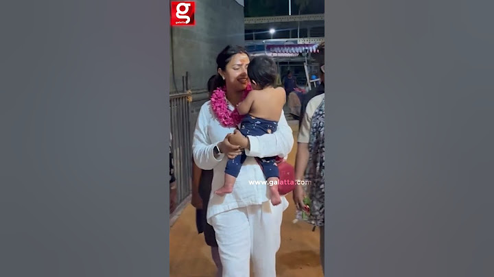 🥰பூவுடன் விளையாடிய இலை Baby😍கொஞ்சிய Amala Paul Mummy | Tiruvannamalai