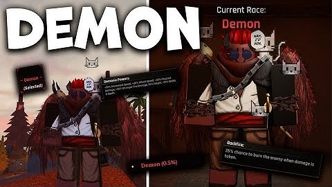 ОБЗОР МИФИЧЕСКОЙ РАСЫ Demon В The Forge | Roblox