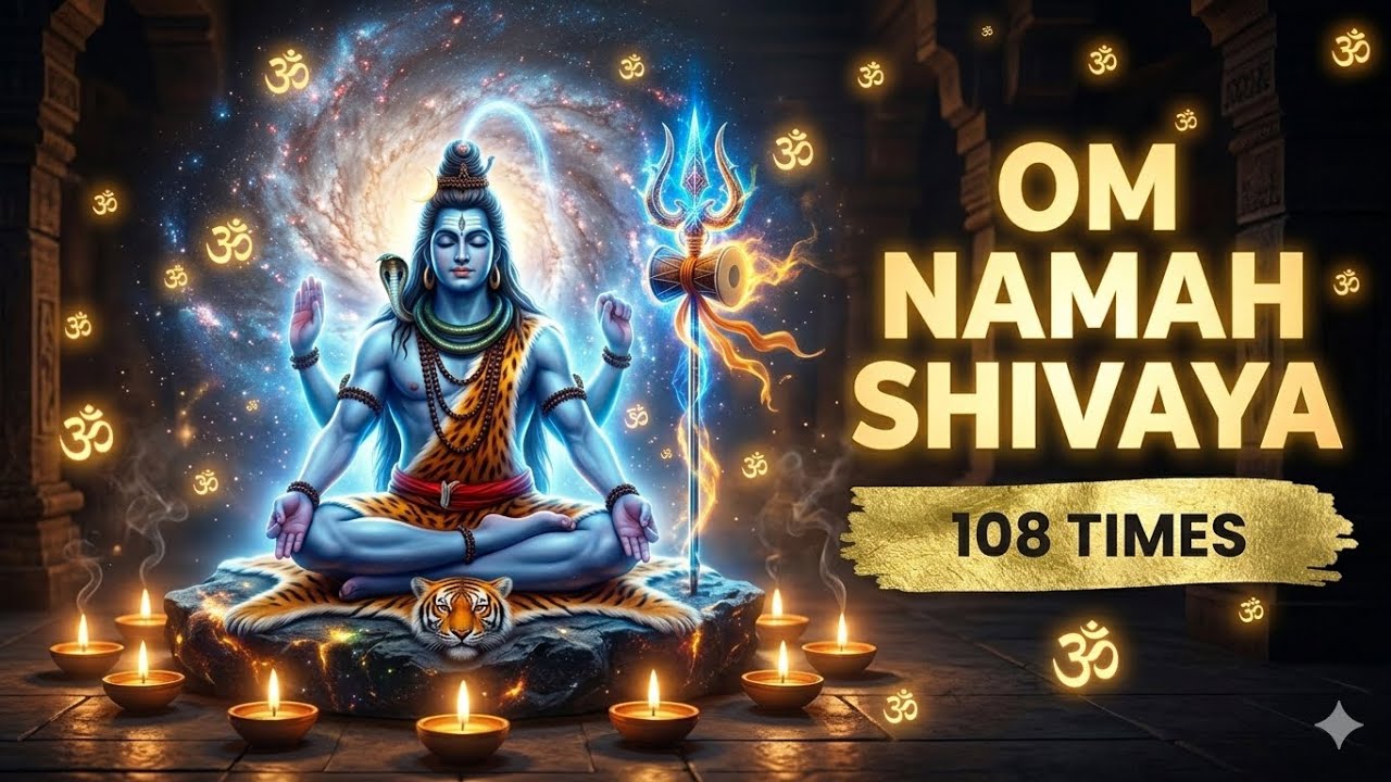 ॐ नमः शिवाय मंत्र 108 बार | शक्तिशाली शिव मंत्र | Om Namah Shivaya 108 Times