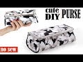 DIY PURSE BAG WITH MIRROW // Toolbox Pouch Storage Case Tutorial No Sew