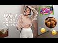 Answering Questions about Living in Korea, Relationships, Fitness Journey with Korean Snacks