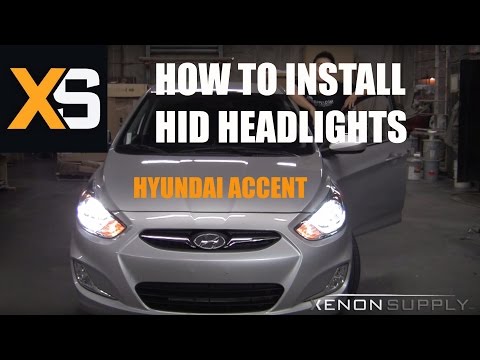 Hyundai Accent HID - HID क्सीनन 2011+ कैसे स्थापित करें