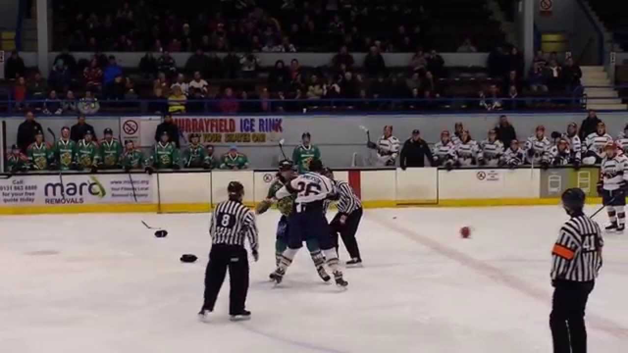 Fight at ice hockey. Belfast Giants YouTube
