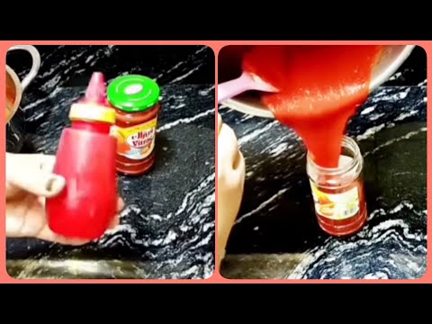 طريقه عمل الكاتشب ف البيت بنفس طعم ولون وقوام الجاهز بالظبط وتحدي