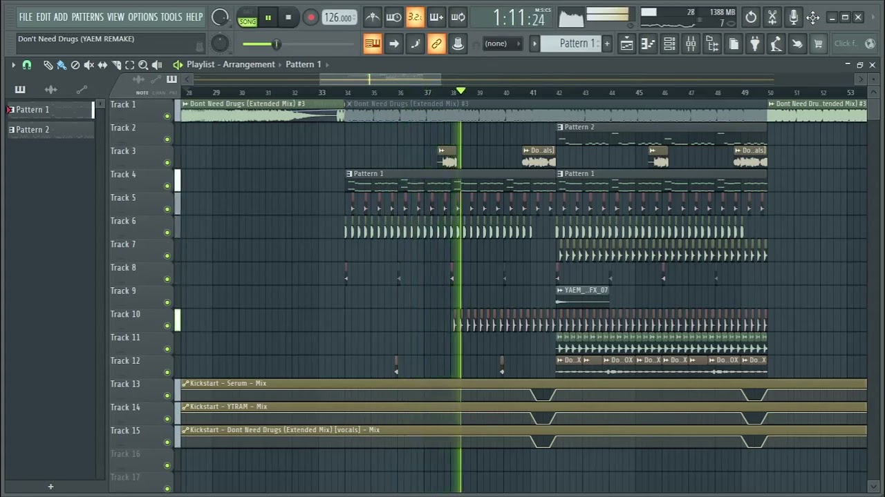 Hexagon style  FREE FLP (Jasted & Chester Young - Don't Need Drugs (YAEM REMAKE )