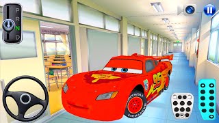 New Lightning McQueen Car in School Building - 3D Driving Class - Gameplay Android ios - 2026 screenshot 1