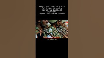 Part0|ECOWAS Calls for Standby Force in Niger: Ivorian Support & Political Chaos Explained