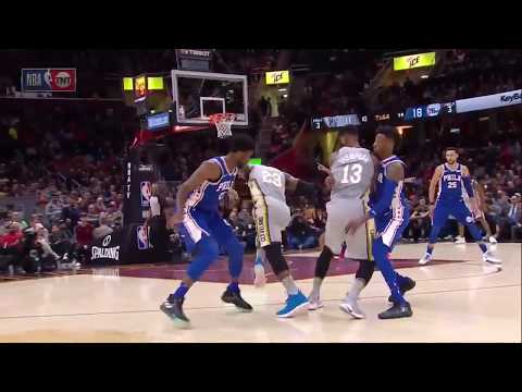 Lebron James goes BETWEEN Tristan Thompson's legs and gets the and-one!