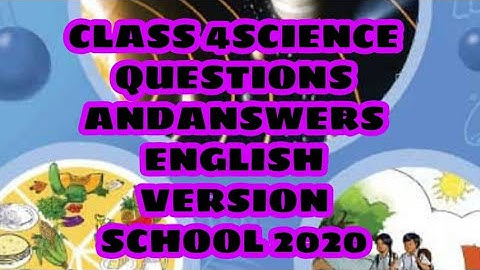 CLASS 4 SCIENCE || CHAPTER 11 || QUESTION/ANSWERS
