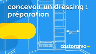 Concevoir un dressing : préparation (Castorama)