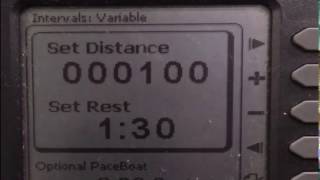 Concept 2 Rower - HIIT Workout 100m Row - 1 min 30 sec Rest