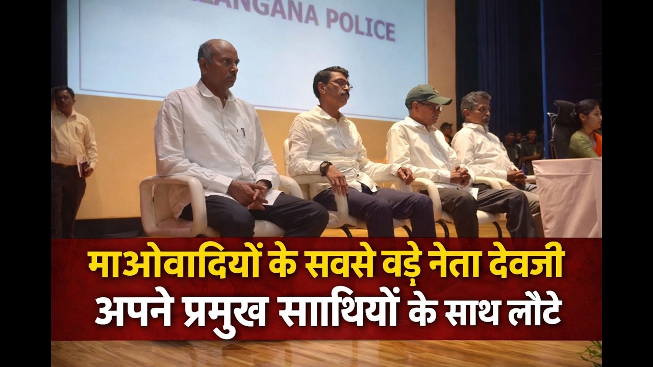 माओवादियों के सबसे बड़े नेता देवजी अपने प्रमुख साथियों के साथ लौटे