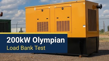 200kW Olympian Diesel Generator Load Bank Test | Generator Source
