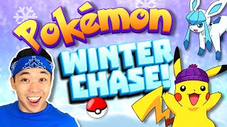 ❄ POKEMON Winter Run | FREEZE DANCE Brain Break + Kids Workout | GoNoodle Inspired