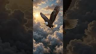 Nature's Wisdom 🦅 | Rise Above the Storm #motivation #lifelessons #nature #naturelovers #learning