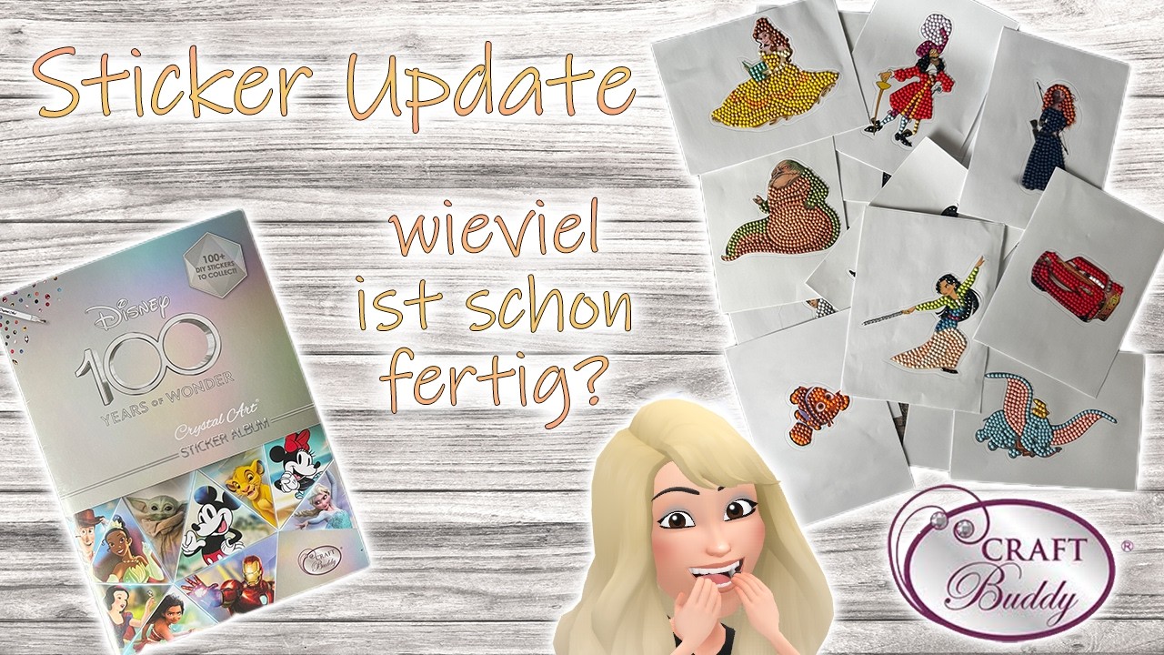 Was hat sich bei meinen 💎 DISNEY 100 DIAMOND PAINTING STICKER getan? | WIP & Fortschritt Februar 26