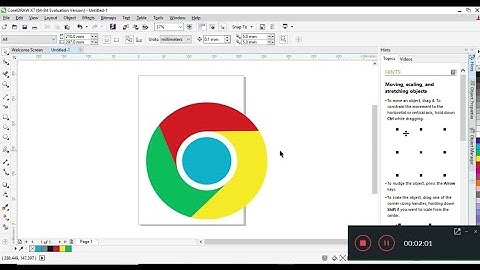 How to make google Chrome logo in corel drew  X7।। गूगल क्रोम का लोगो Coral Draw में कैसे बनाए ।