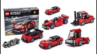 5 new lego speed champions set 75886 ferrari 488 gt3 scuderia corsa
alternative build models designed by keeponbricking. all pieces from
the #75886 only!...