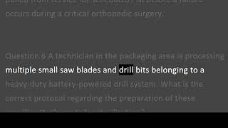 Chapter 11 Complex Surgical Instruments | Quiz