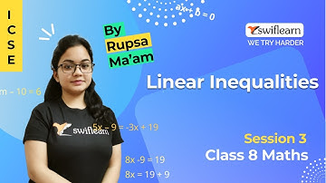 Linear Inequalities | ICSE Class 8 | Replacement Set | Maths Online Class | Session 1 - Swiflearn