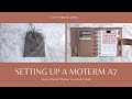 setting up a moterm A7 pocket planner as a wallet!