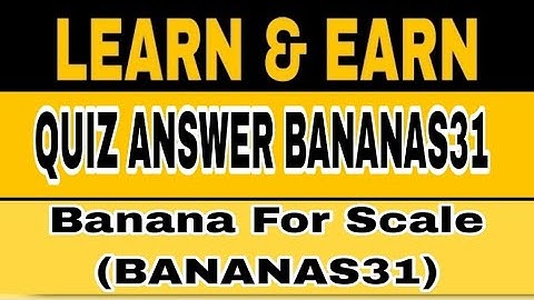 Binance Learn & Earn || Solv Protocol (SOLV)  ||Banana for Scale || Quiz Answers Today