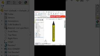 SolidWorks Tips And Tricks | Pencil Design in SolidWorks