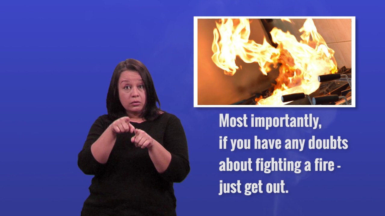 Fire Safety for the Deaf and Hard of Hearing Cooking Safety YouTube