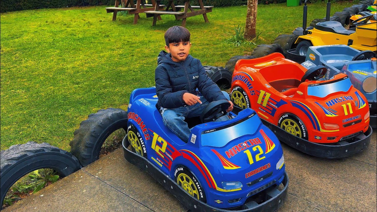 Kids Formula One Racing At Digger Land Kent UK 🇬🇧