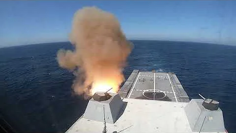 USS Zumwalt (DDG 1000) Conducts Live-Fire Test of ...