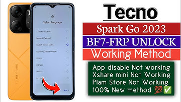 Tecno Spark Go 2023 : GOOGLE/FRP BYPASS Android 12/13 | Tecno BF7 Frp Unlock Without PC New Update