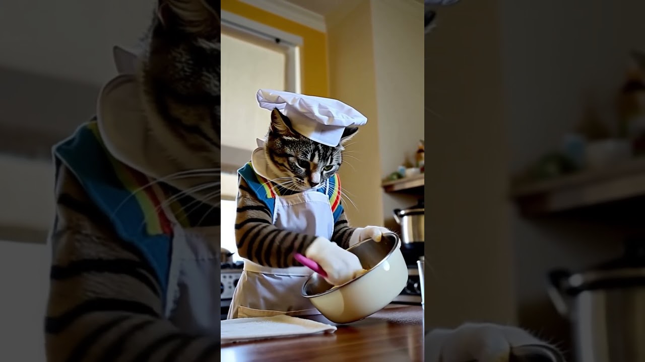 chef whiskers cooking with meow song! 