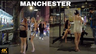 MANCHESTER CITY UK NIGHTLIFE WALKING TOUR 4K