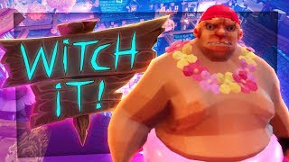 It's witch it! it is like a fantasy version of prop hunt. two us play
hunters who are looking for the rest us, playing as witches, can turn
i...